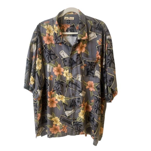 Tommy Bahama “Ticket to” men’s shirt 100% silk sz XXL - Picture 1 of 3